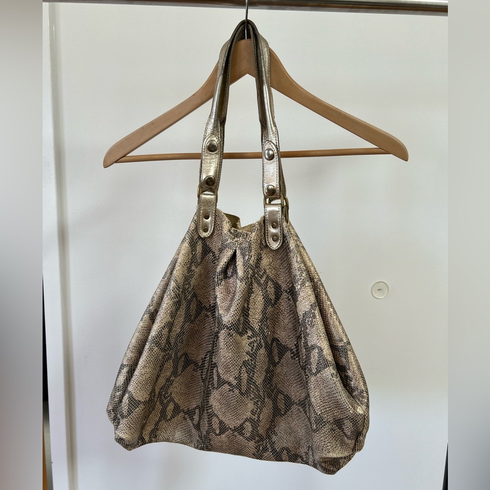 M. Andonia Los Angeles Snakeskin Hobo